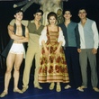 With the four Armenian dancers of the Zurich Opera Ballet, during Les Indes Galantes (Rameau) at Opernhaus Zurich